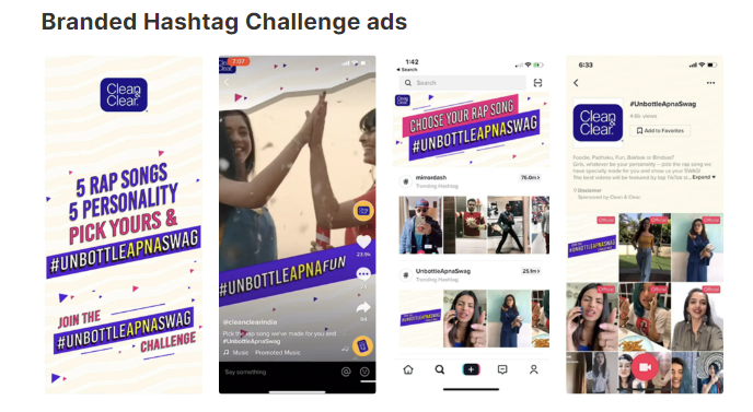 branded hashtag challenge-ads