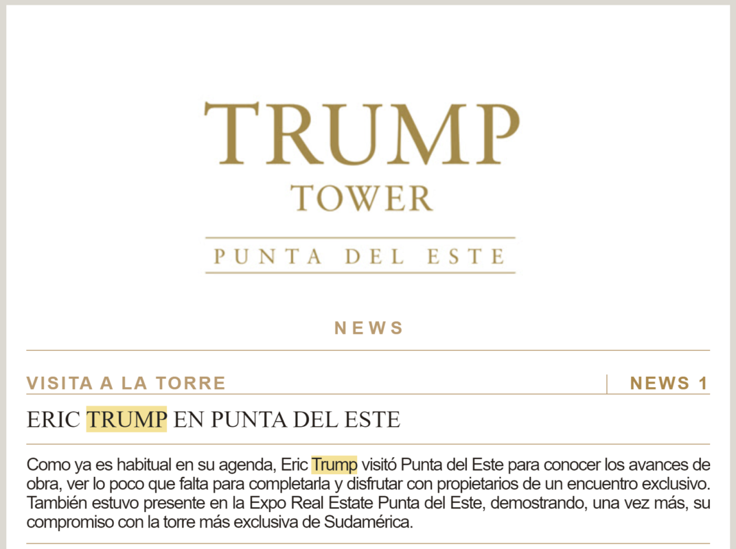 trump tower newsletter