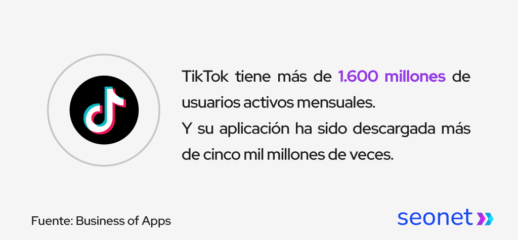 usuarios mensuales de tik tok