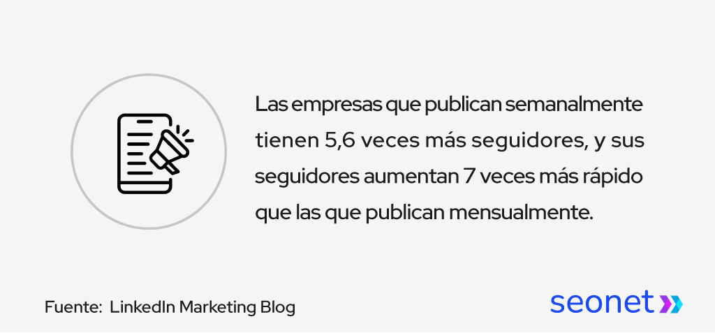empresas que publican en linkedin tienen mas seguidores