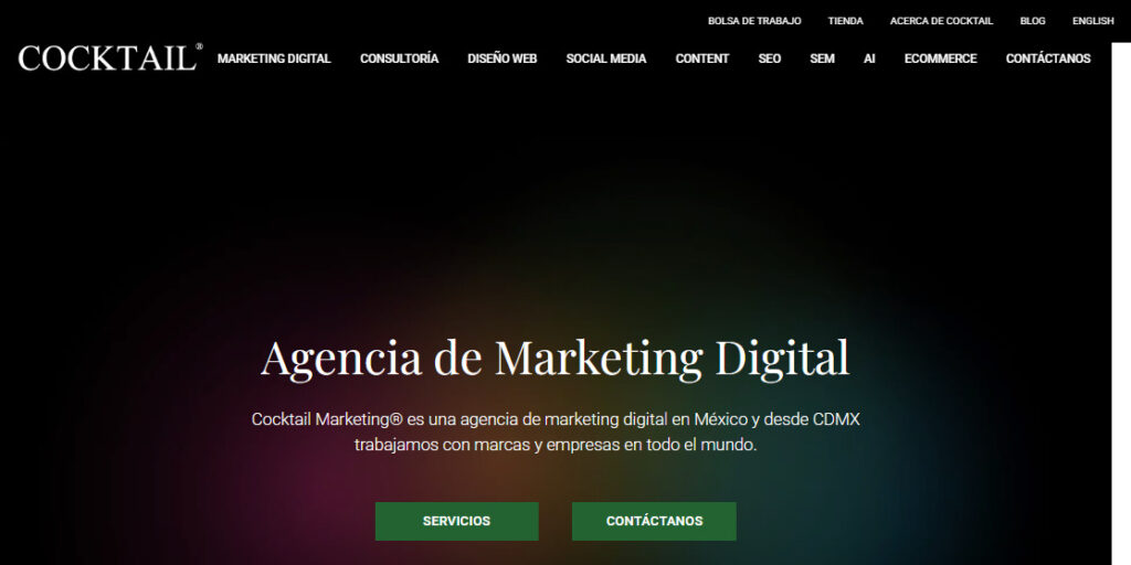 cocktail agencia de marketing digital en mexico