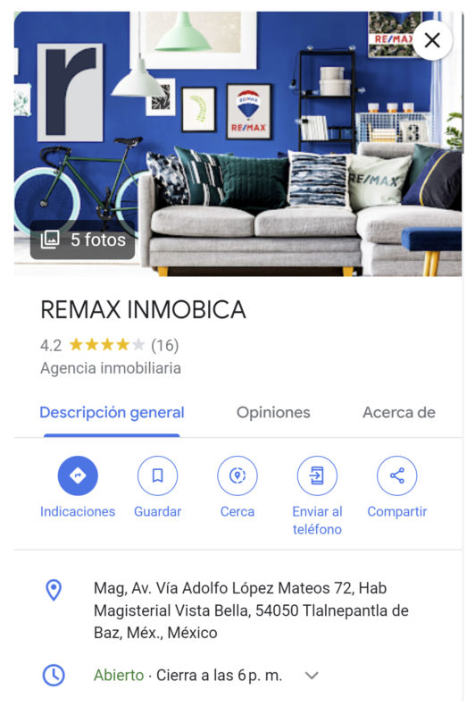 google mi negocio remax