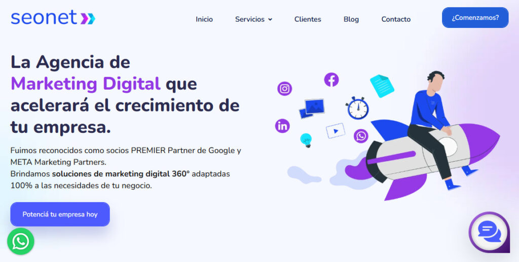 seonet agencia de marketing digital en argentina