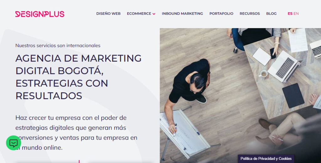 designplus agencia de marketing digital en colombia