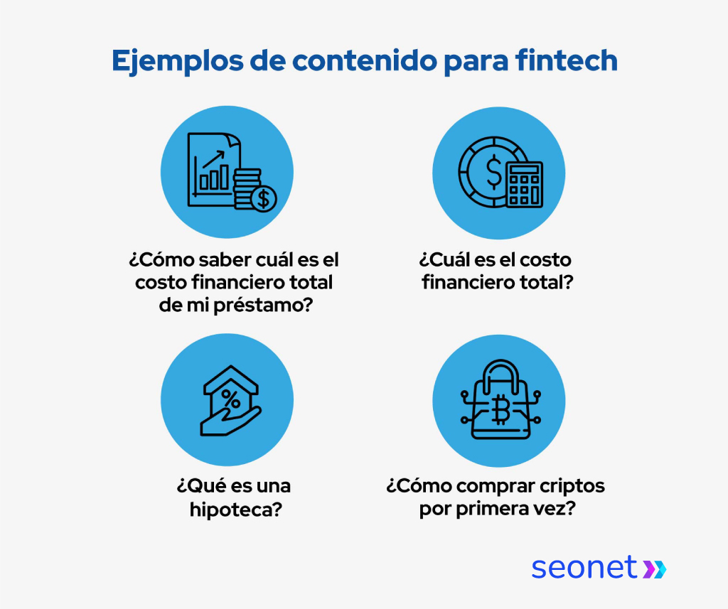ejemplos de contenido para fintech