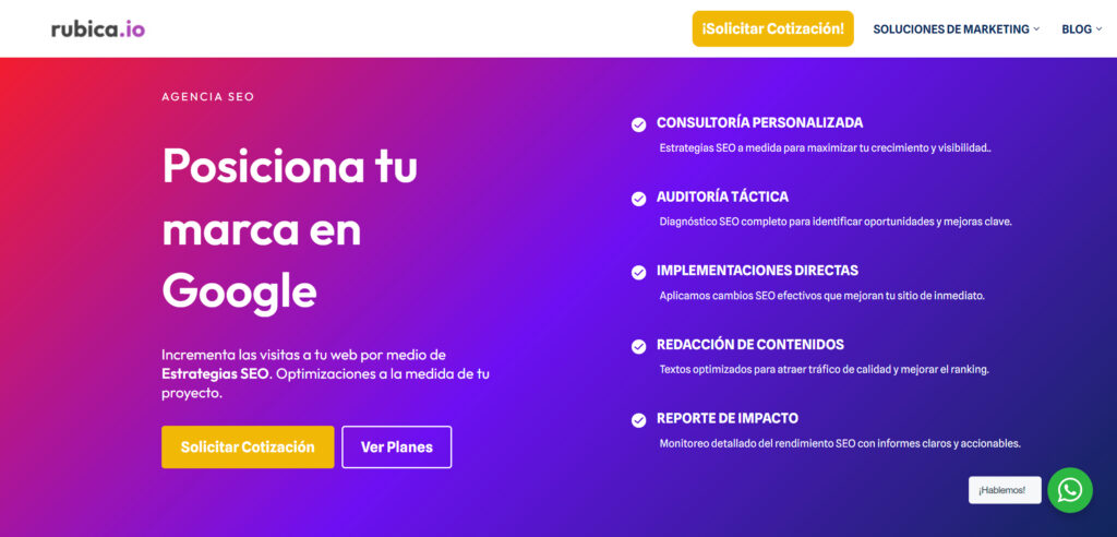 agencia seo rubica