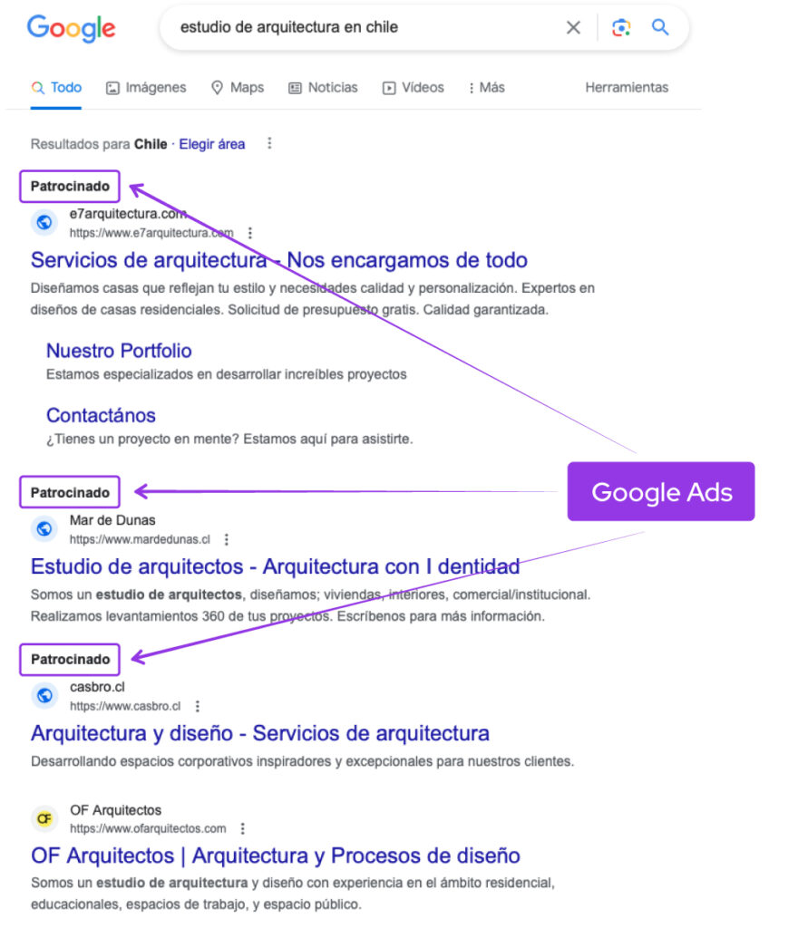 ejemplo de busqueda en google