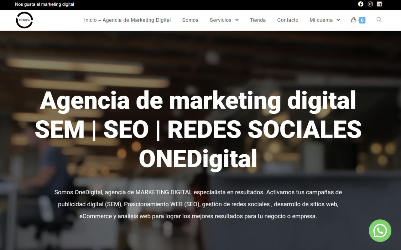 one digital agencia de marketing digital en santiago de chile