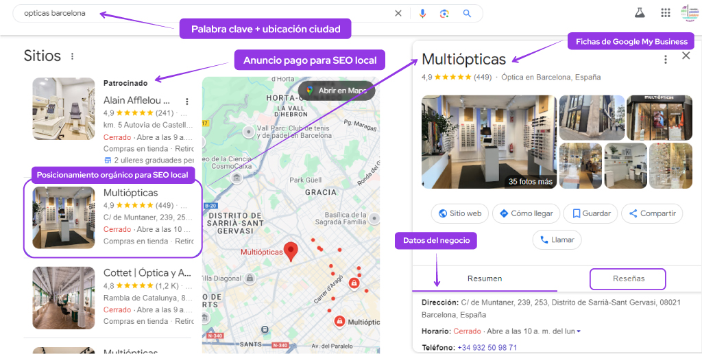 seo para opticas
