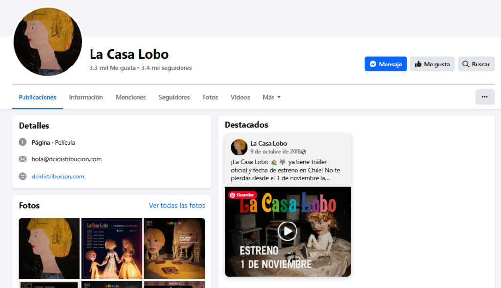 redes sociales la casa lobo