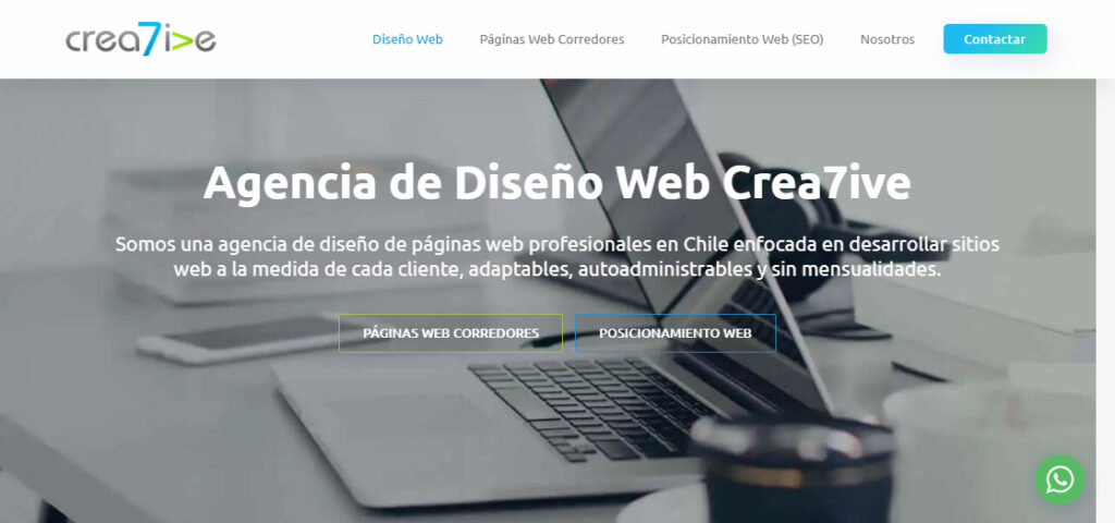 crea7ive agencia de diseño web en chile