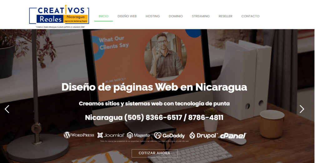 creativos reales agencia de diseño web en nicaragua