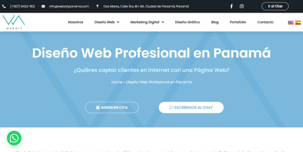 webart agencia de diseño web en panama