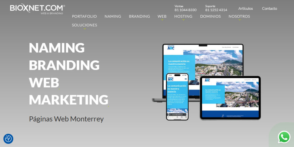 bioxnet agencia de diseño web en monterrey