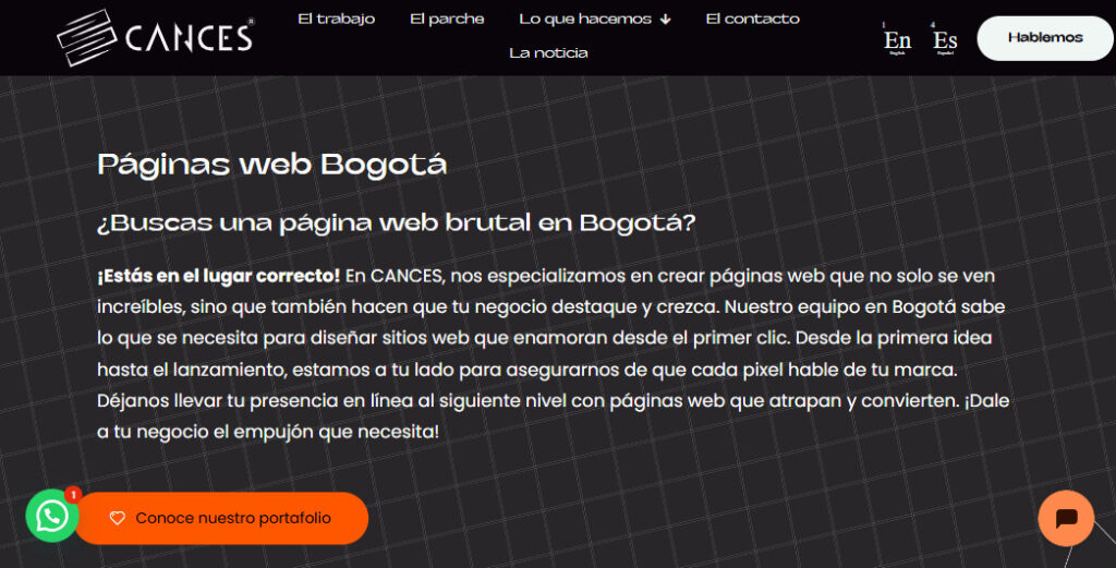 cances agencia de diseño web en bogota