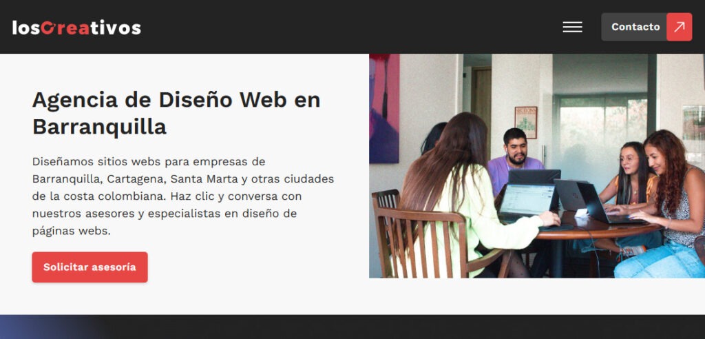 los creativos agencia de diseño web en barranquilla