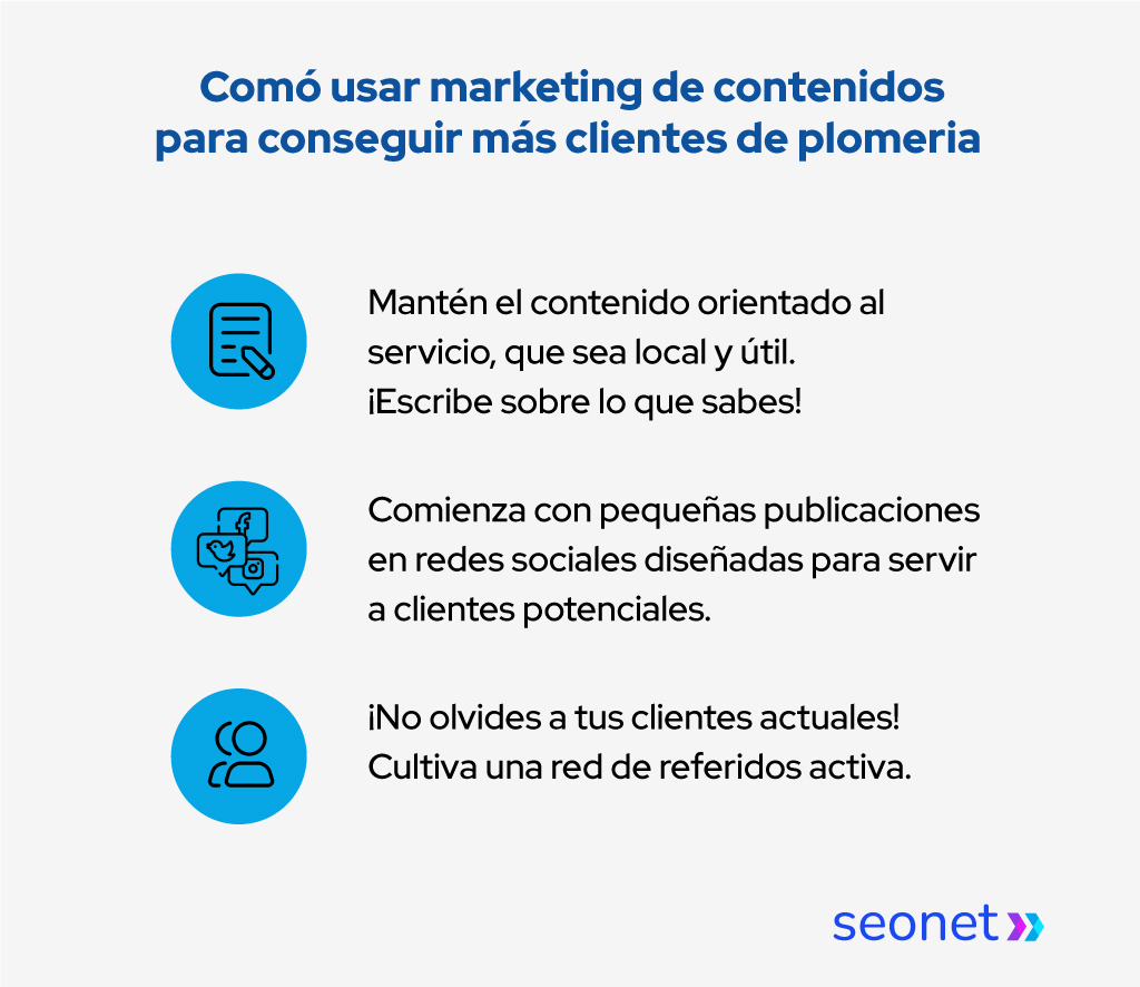 marketing de contenidos fontaneros ideas