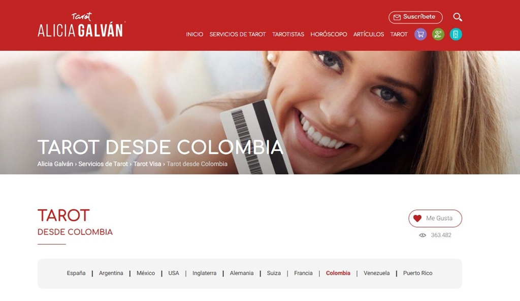 marketing esoterico sitio web tarot