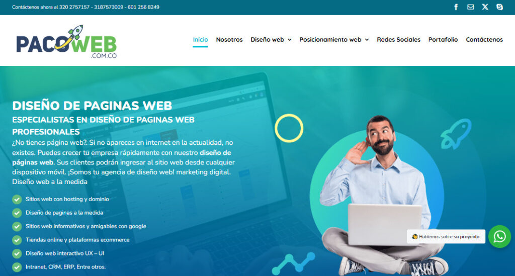 paco web agencia de diseño web en bogota