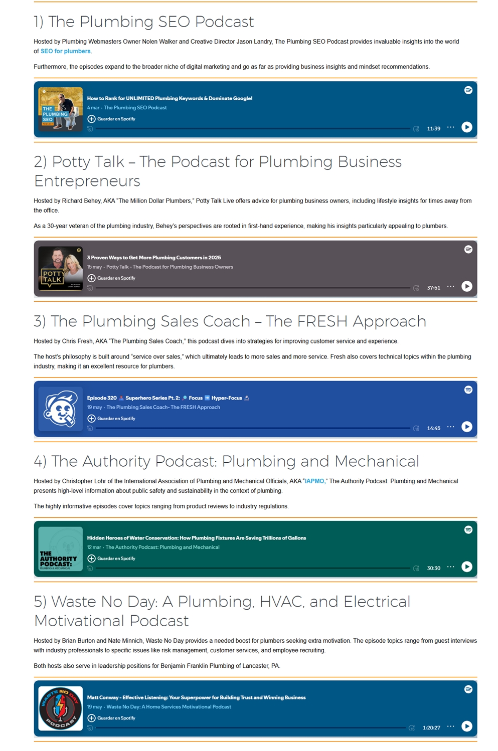 podcast plomeros