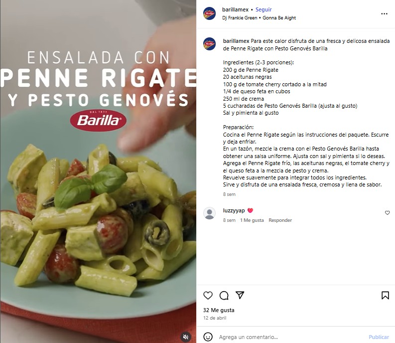 redes sociales alimentos instagram