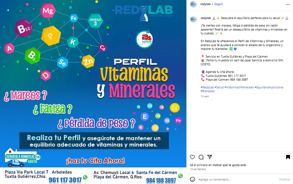 redes sociales laboratorio