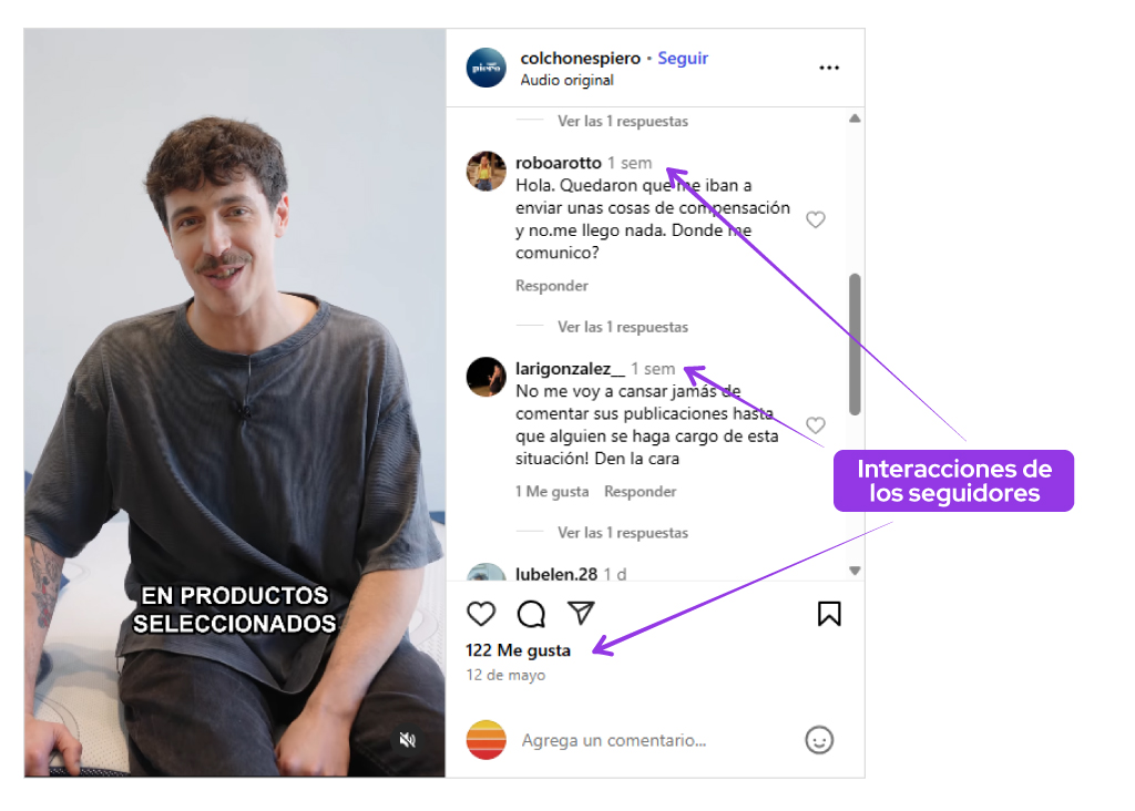 redes sociales marketing para colchones