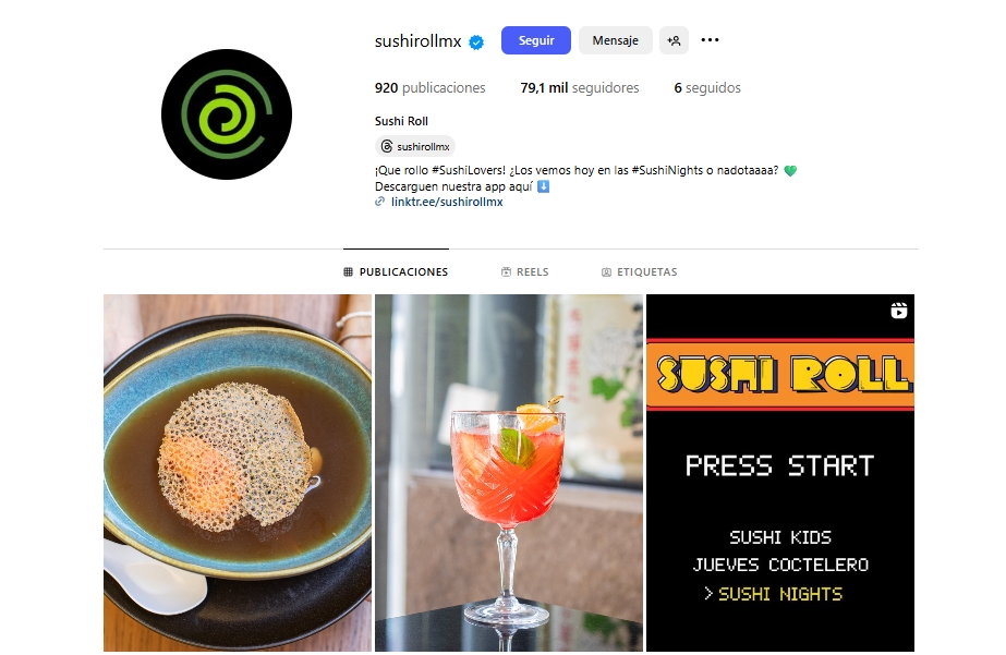 redes sociales sushi