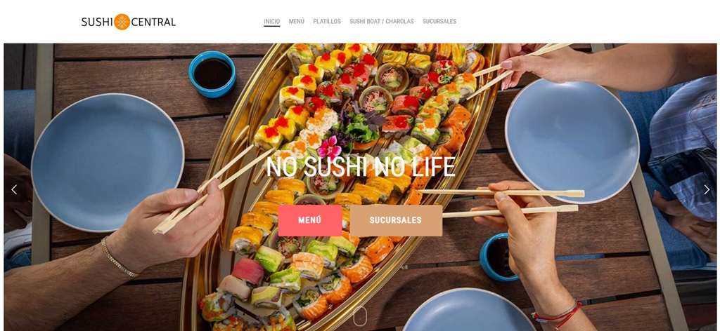 sitio web sushi