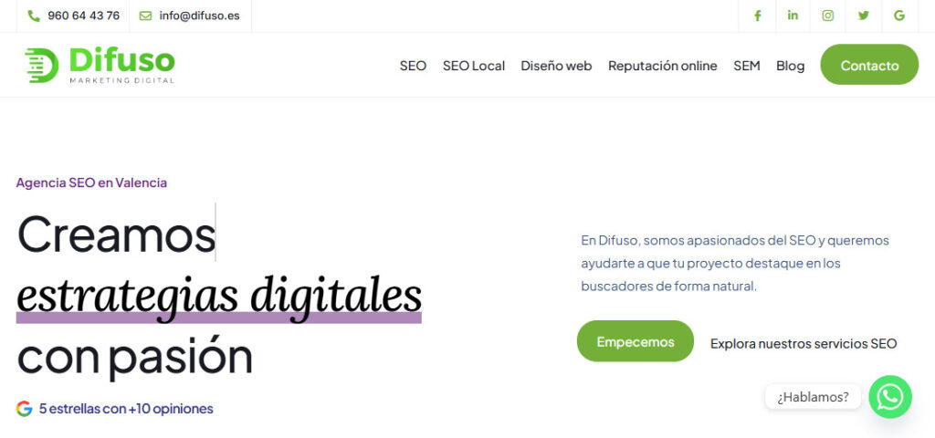 difuso agencia seo en valencia