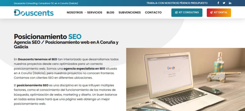 douscents agencia seo en coruna