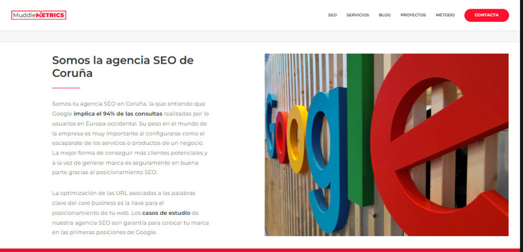 muddle metrics agencia seo en coruna