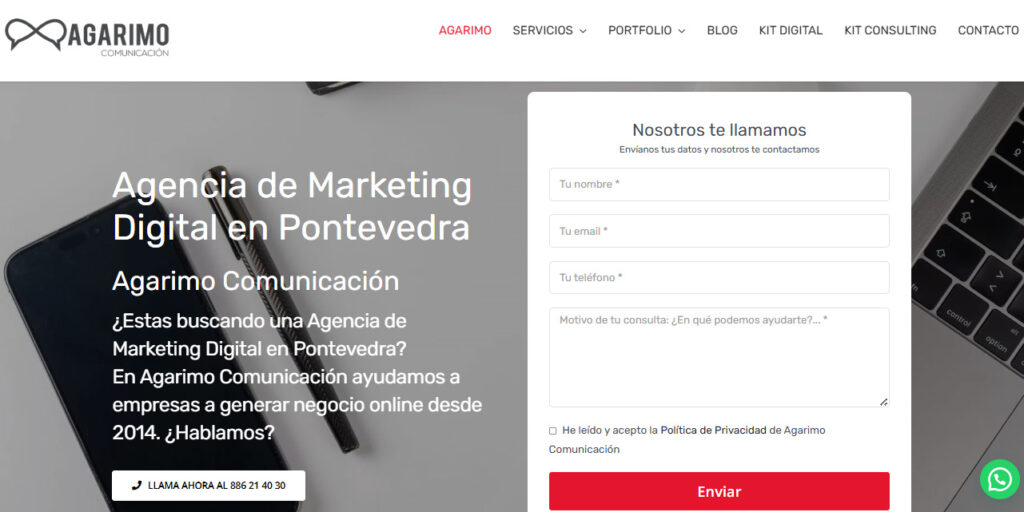 agarimo comunicacion agencia seo en pontevedra