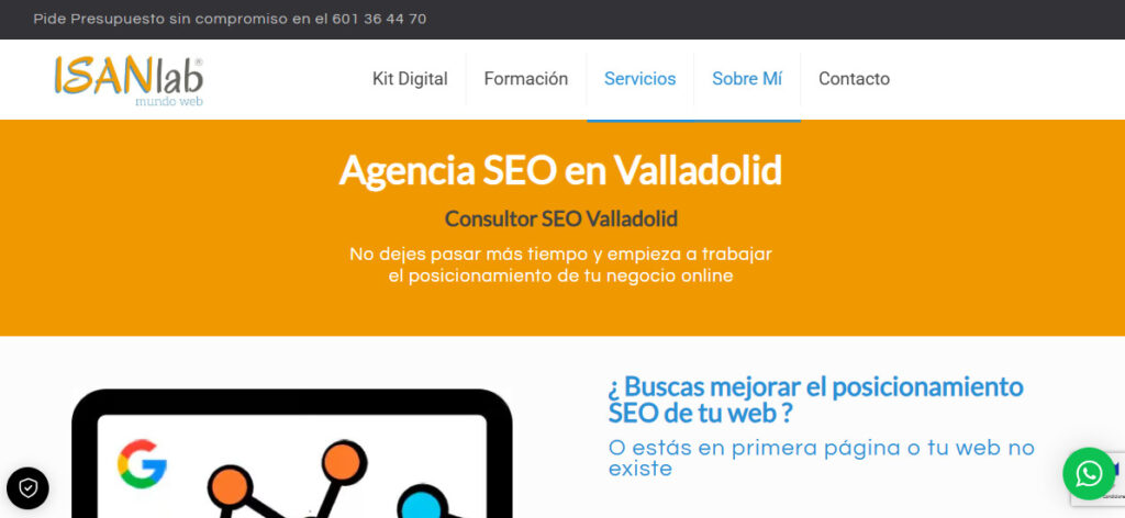 isanlab agencia seo en valladolid