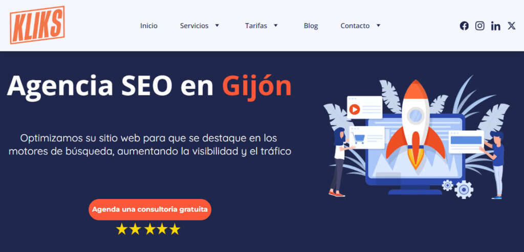 kliks agencia seo en gijon