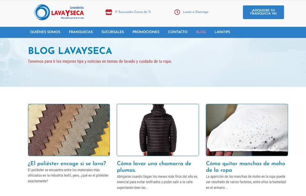 marketing de contenidos lavanderia