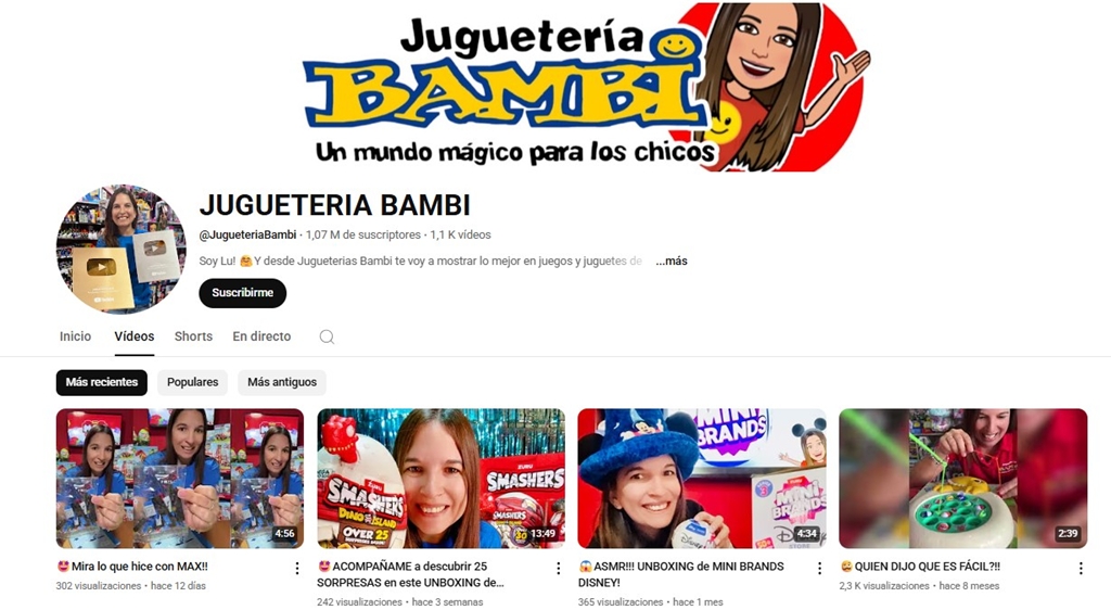 marketing videos unboxing jugueteria