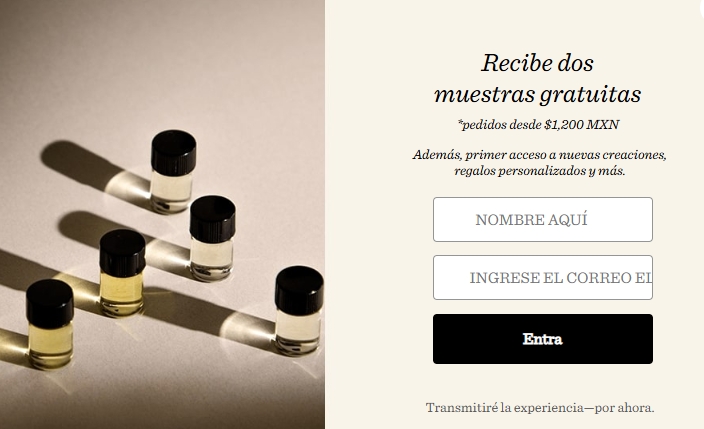 muestras gratis marketing perfumes