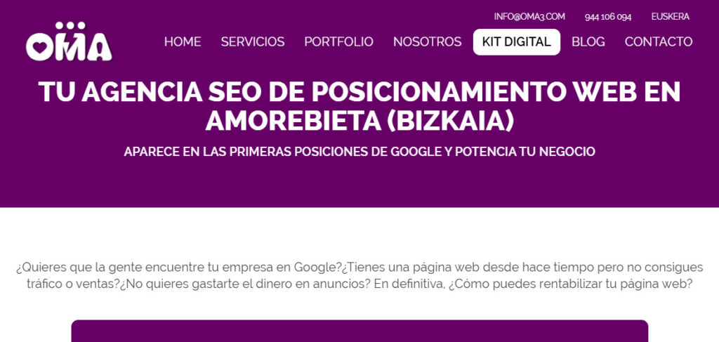 oma agencia seo en vizcaya