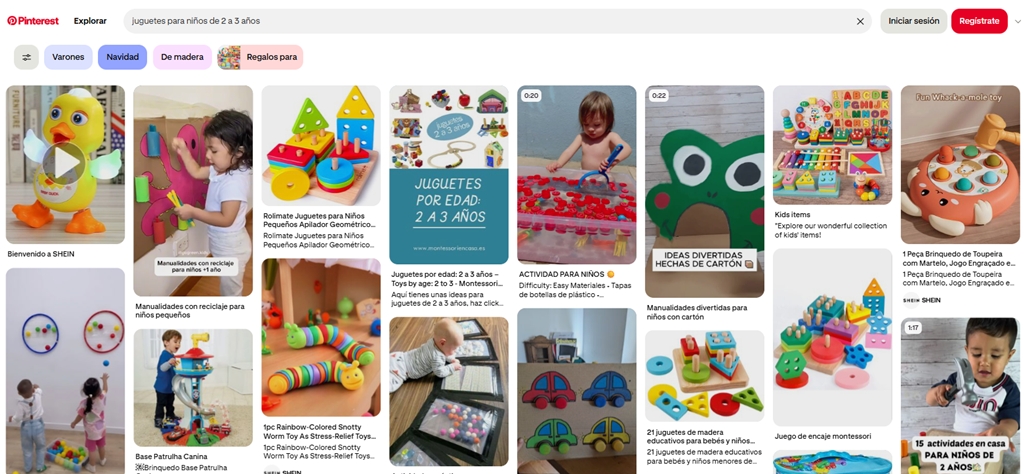 pinterest tableros juguetes