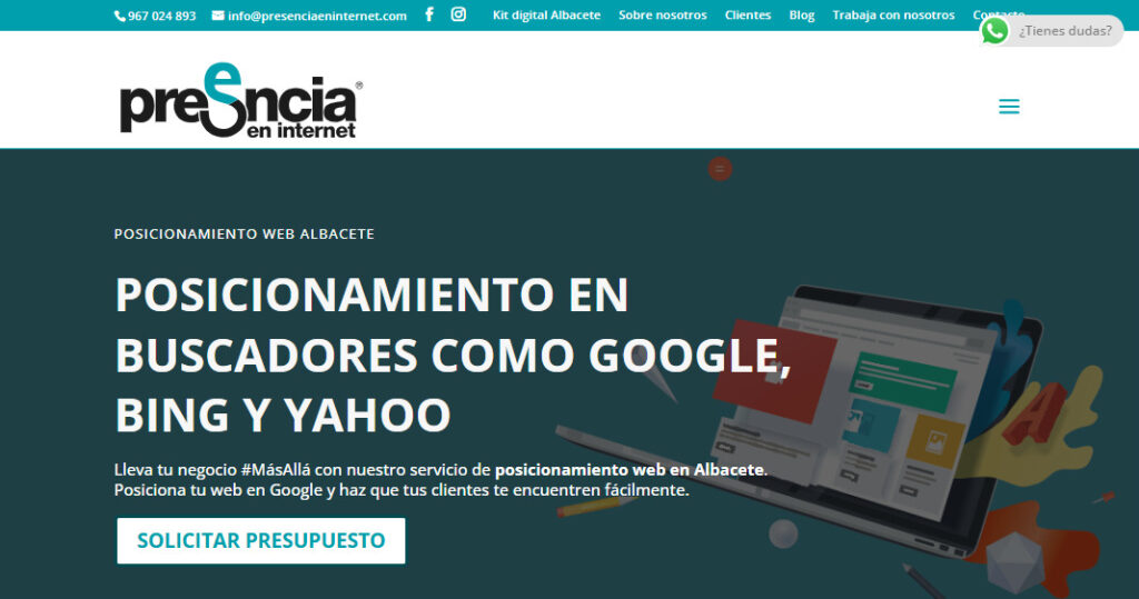 presencia en internet agencia seo en albacete