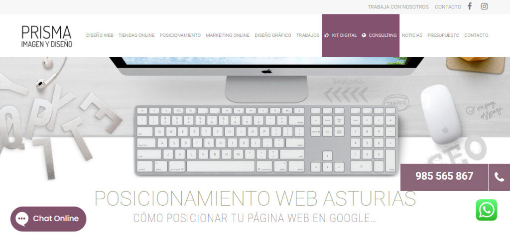 prisma imagen y diseño agencia seo en asturias_