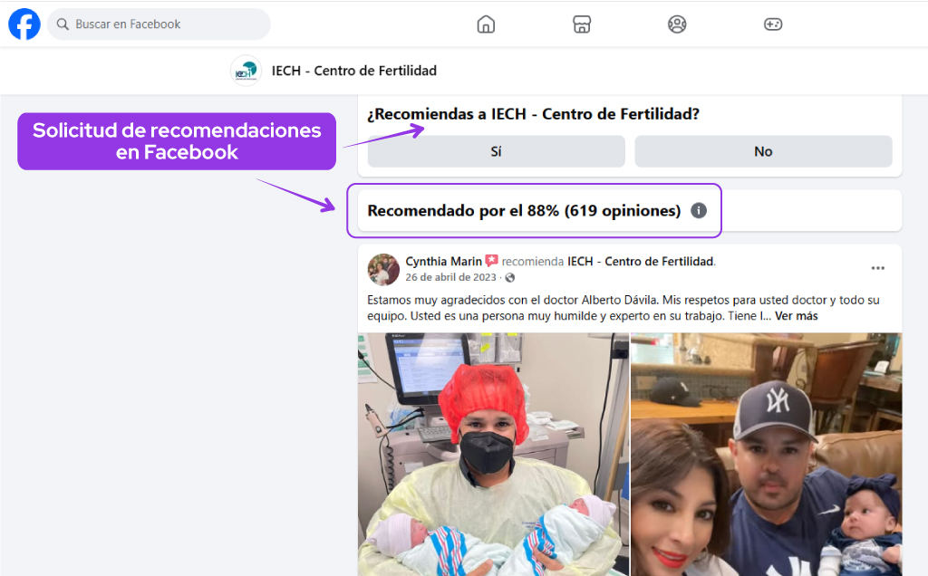 recomendaciones en redes sociales