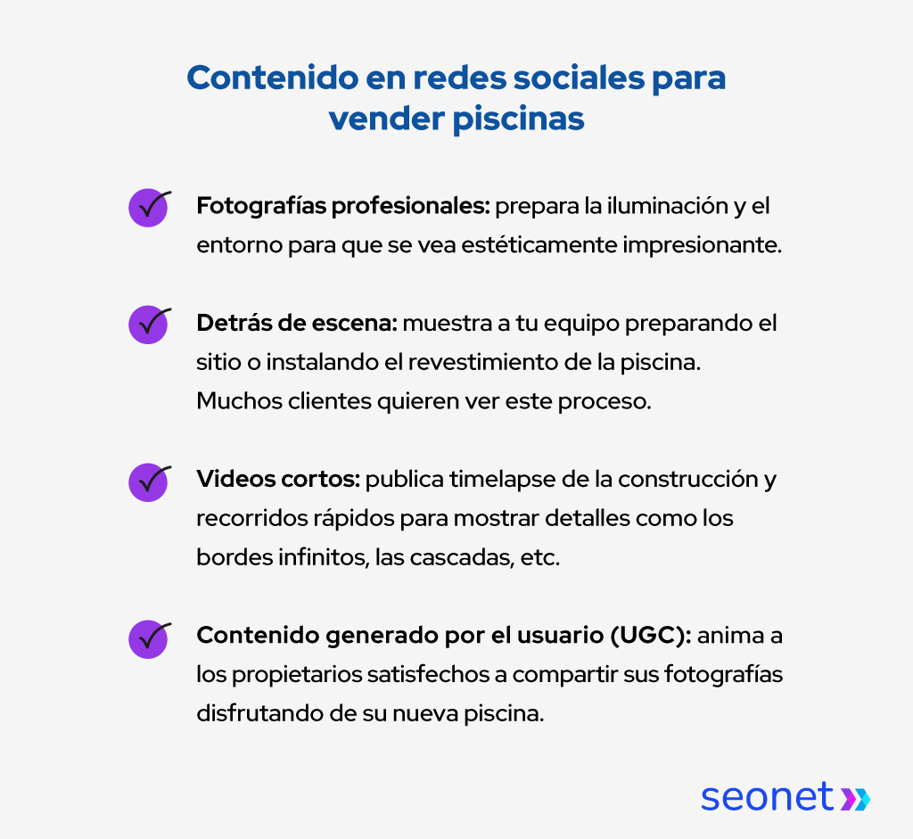 redes sociales marketing piscinas