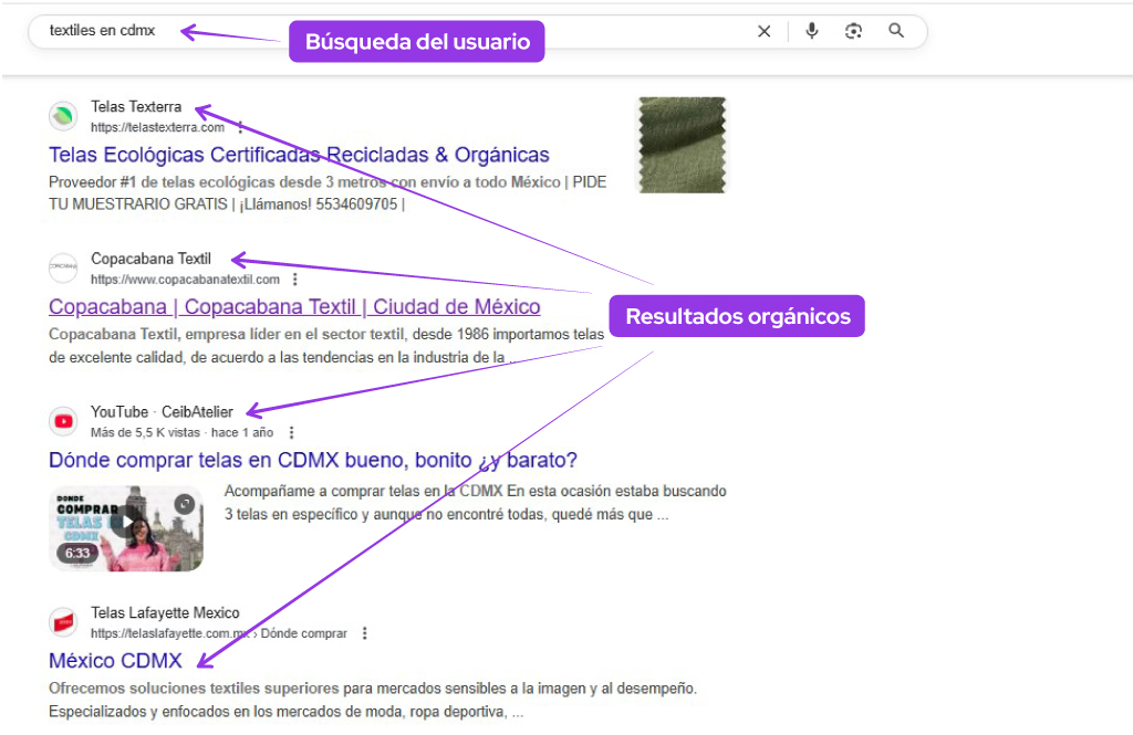 seo marketing textil