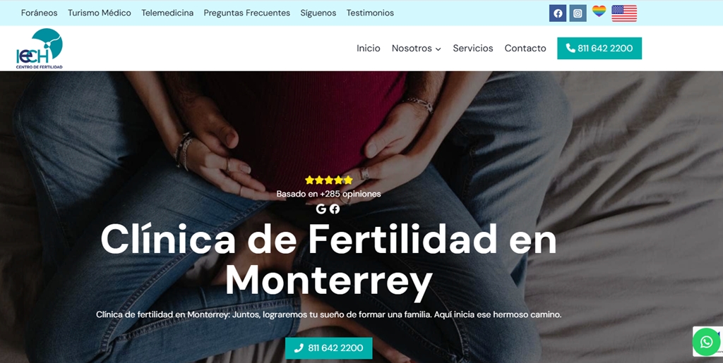 sitio web clinica de fertilidad