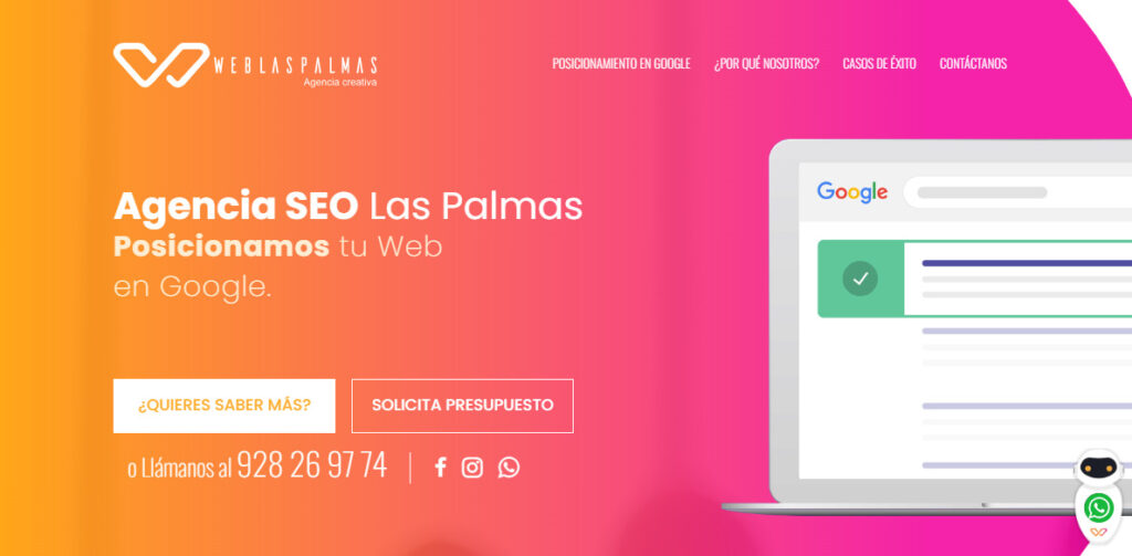 web las palmas agencia seo en las palmas