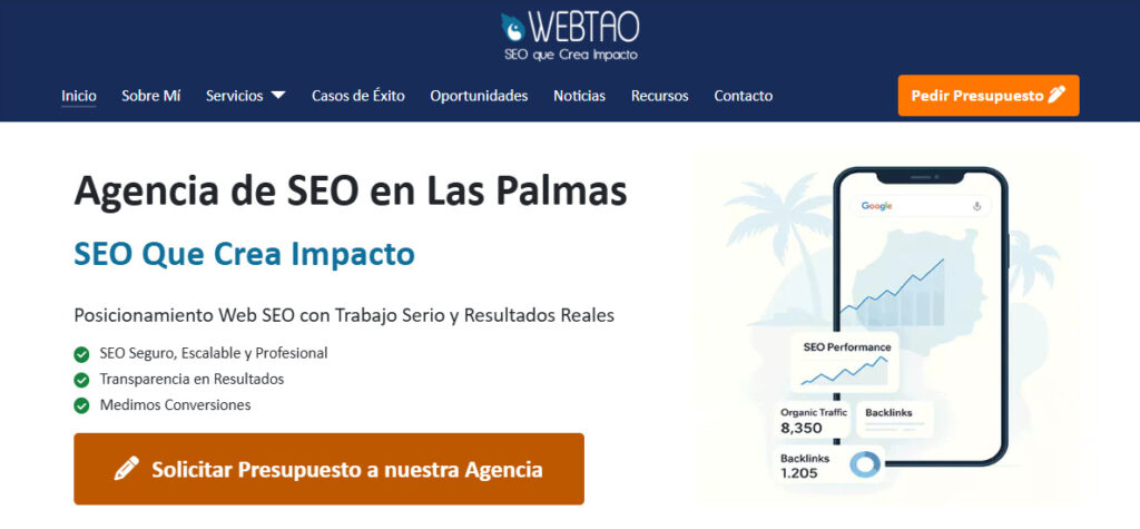 webtao agencia seo en las palmas