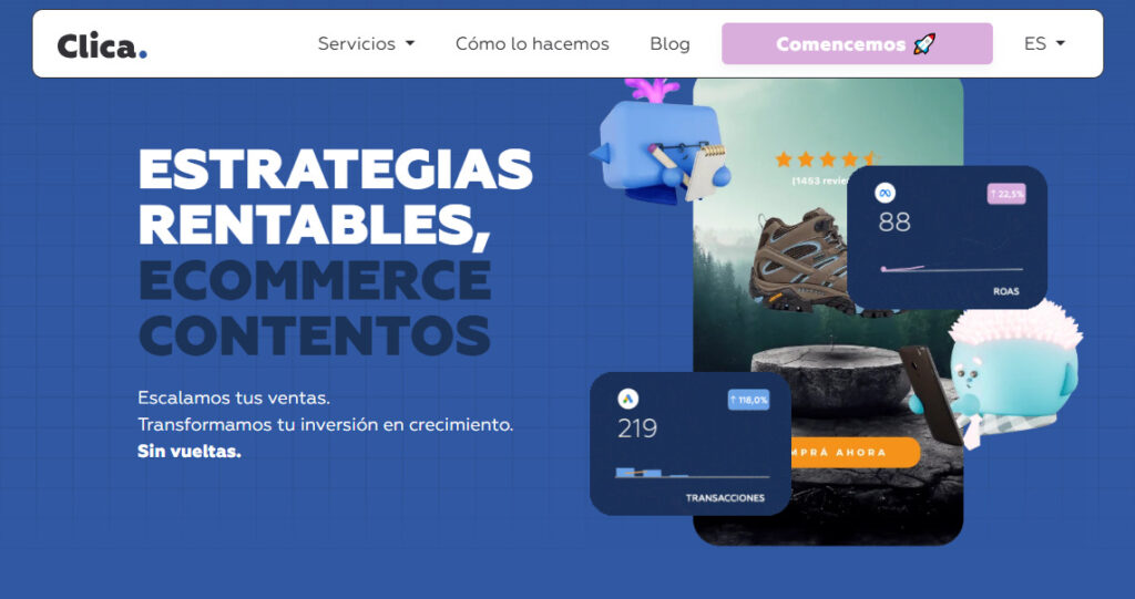 clica agencia de redes sociales en argentina