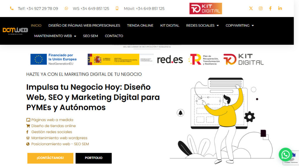 dcm web agencia seo en caceres